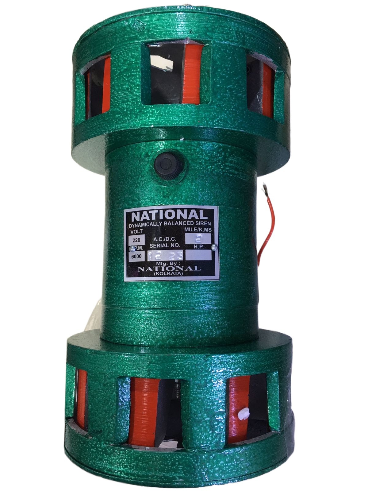 2 Mile Range Siren Dynamically balanced motorized Fire Alarm